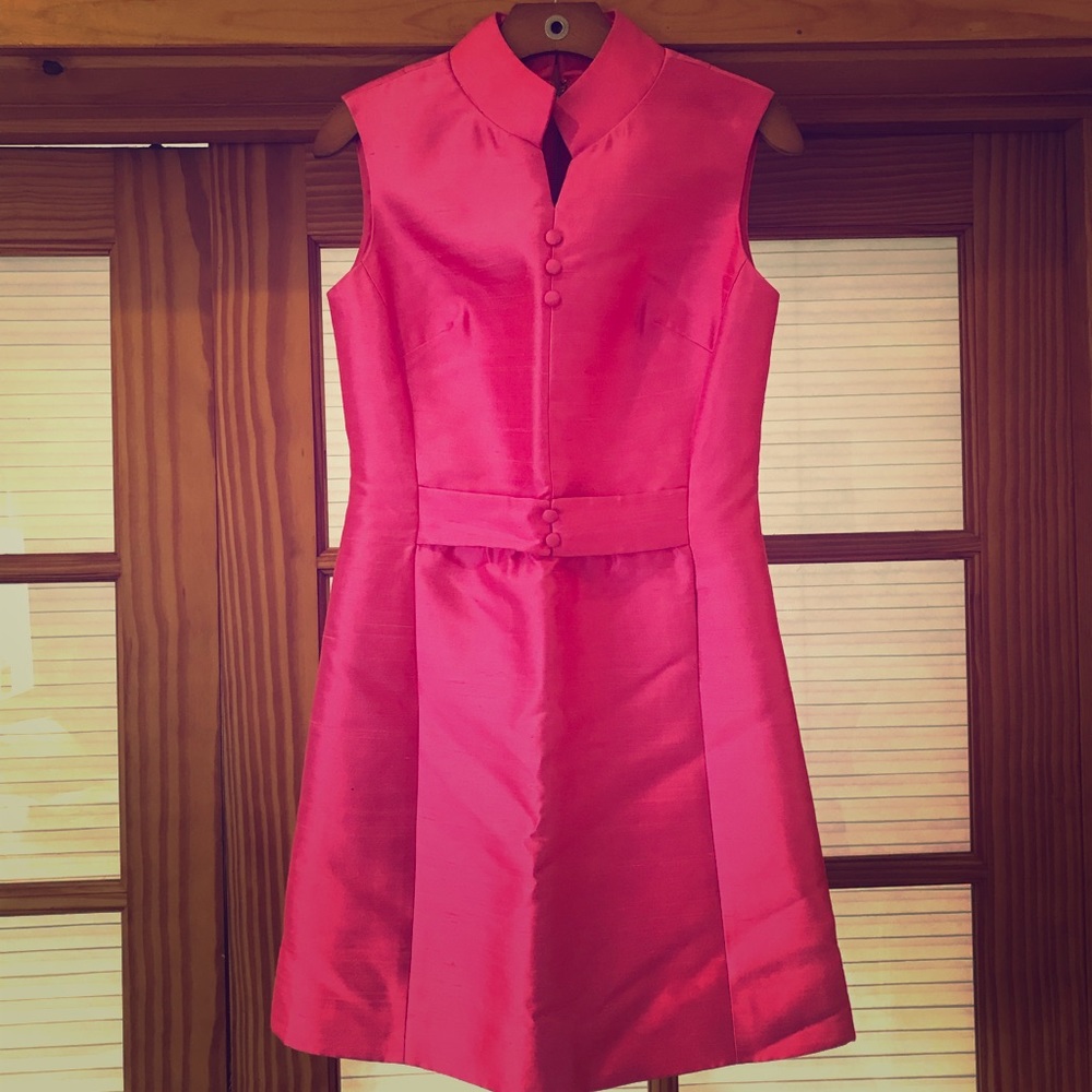 Vintage 1960's dress pink retro mini small
